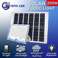 Seng Lee Lampu Solar Light Banjir 200W Spotlight Solar Light Luar Kalis Air IP65