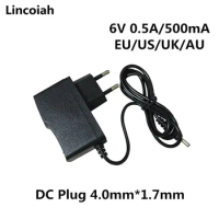 1pcs 6V 0.5A 500MA AC DC Power Supply Adapter Charger For OMRON I-C10 M4-I M2 M3 M5-I M7 M10 M6 M6W Blood Pressure Monitor