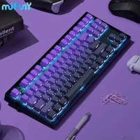 MiFuny MK870 Mechanical Keyboard Bluetooth 87 Key teclado Tri Mode Hot Swapping RGB Backlit Gamer Office Work Wireless Keyboards