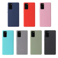Matte Case For Samsung Galaxy S20 FE S21 Note 20 A12 A22 A32 A42 A52 A52S A72 A53 5G M21 M30S M31 M31S Solid Color Silicon Cover