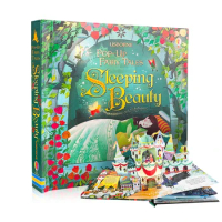 Usborne Pop Up Fairy Tales Sleeping Beauty 3D Flip Flap Picture Books English Cardboard Book for Kids Education Learing Toy
