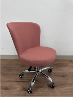 Kursi kantor Hidrolis Chrome Putar Modern Mewah