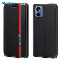 For Motorola Moto G34 5G Case Fashion Multicolor Magnetic Closure Leather Flip Case Cover with Card Holder 6.5 inches