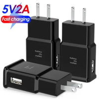 Fast Quick Charging 5V 2A EU US Home Travel Wall Charger Adapters for Samsung Note20 Note10 Note9 Note8 S20 Phone Power Adapter