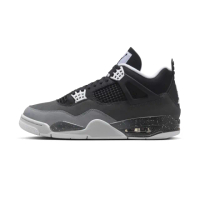 【NIKE 耐吉】休閒鞋 Air Jordan 4 Fear 2024 恐懼 黑白 男款 FQ8138-002