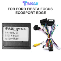 Car radio Adapter 16 Pin Android Wiring Harness Power Cable Adapter with Canbus Box For Ford Fiesta focus Ecosport Edge