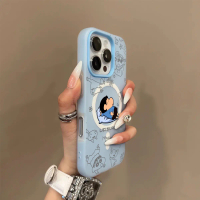 เคสโทรศัพท์แบบแม่เหล็ก 2‑in‑1 ลายคิตตี้ สำหรับ iPhone 17 Pro Max, 16 Pro, 15 Pro และ 13