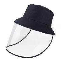 黏扣式漁夫帽 -成人款 防疫帽 遮陽帽 帶面罩防護帽子 隔離防飛沫帽【DL135】  123便利屋
