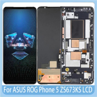 Original 6.78" For Asus ROG Phone 5 ZS673KS LCD Display Touch Screen Digitizer Assembly For Asus ROG 5 I005DA I005DB LCD