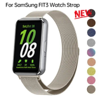 Magnetic Strap For Samsung Galaxy Fit 3 Stainless Steel Bracelet For Samsung Galaxy Fit3 Wristband Milanese Loop Accessories