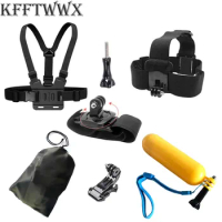 KFFTWWX Accessories Kit for Gopro Hero 10 9 Black 8 7 6 5 4 Straps Mount for EKEN H9 SJCAM AKASO DBPOWER Yi 4K DJI OSMO Action