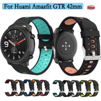 20mm Silicone Strap For Huami Amazfit BIP Wristband Watchband With Silver Buckle For Huami Amazfit Active