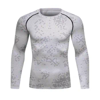 Men's Compression Sports Shirt Men Athletic Comfortable Long Sleeves Tshirt for Sports Workout（22426）
