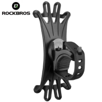 ROCKBROS Wholesale Elastic Silicone Bike Phone Holder Adjustable Most Phone Stand Scooter Motorcycle Mount Support Handlebar