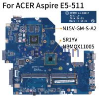 For ACER Aspire E5-511 Celeron N2940 Notebook Mainboard NBMQX11005 LA-B981P SR1YV N15V-GM-S-A2 DDR3 Laptop Motherboard