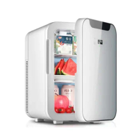 Large capacity 18 liter mini refrigerator portable temperature display AC/DC