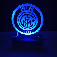 INTER MILAN - Lampu Tidur Lampu Hias LED Akrilik Usb