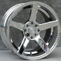 Chrome Voss CV3 16 Inch 4x100 4x114.3 Car Alloy Wheel Rims