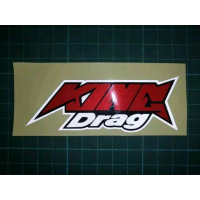 Sticker KING DRAG pantul cahaya 2 layer