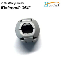 Inner 9mm 0.35''Electronics Filter Ferrite Core Ferrite Clips 2035-0930 Ferrite Clamps Ferrite Chokes 80ohm 100MHz,1200pcs/lot