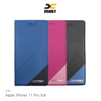 強尼拍賣~XMART Apple iPhone 11 (6.1吋), Apple iPhone 11 Pro (5.8吋), Apple iPhone 11 Pro Max (6.5吋) 磨砂皮套 掀蓋 可站立 插卡 撞色 微磁吸
