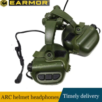 EARMOR M32X military helmet headphones, shooting headphones, hearing protection earmuffs EARMOR airsoft tactical headphones