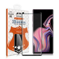 【VXTRA】三星 Samsung Galaxy Note9 3D全膠貼合 滿版疏水疏油9H鋼化頂級玻璃膜-黑