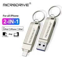 Metal OTG USB 3.0 Flash Drive 256GB 128GB Pen Drive 512GB 64GB 32GB USB 3.0 Memory Disk for iPhone Pro/plus/XR USB Memory Stick