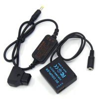 D-TAP Dtap To 12-24V Power Cable 8.4V+DMW-BLE9 DCC11 Dummy Battery for Panasonic DMC-GF6 GF5 GF3 GX7 GX9 GX85 TZ100 ZS110 ZS200