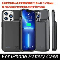10000/20000mAh Battery Case For iphone 15 15Pro Max Mini Power Bank Charger Cover for iPhone XS Max XR 7 8 6S Plus SE2 SE3 Case