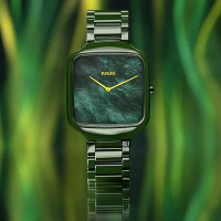 最新 RADO 雷達表 True Square Thinline 真薄方形 深邃綠腕錶37㎜款 R01 (R27047902)