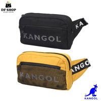 KANGOL - 英國袋鼠時尚流行網格多功能腰包胸包