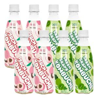 其他品牌 - 韓國進口咕咚咚康普茶飲料水蜜桃青提味氣泡水瓶裝碳酸飲料