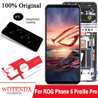 Original AMOLED Display For Asus ROG Phone 5s Pro LCD Touch Screen Digitizer Assembly For ROG Phone 5 Pro LCD