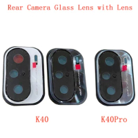 Rear Back Camera Lens Glass with Frame Holder For Xiaomi Redmi K40 K40Pro K40Pro Plus Replacement Repair Spare Parts