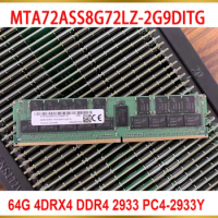 1Pcs For MT RAM 64GB 64G 4DRX4 DDR4 2933 PC4-2933Y LRDIMM REG Memory MTA72ASS8G72LZ-2G9DITG