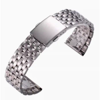 Men's Universal Watch Strap Accessories 7-Bead Stainless Steel Strap 22Mm Steel Strap 18Mm Watch Strap 20Mm