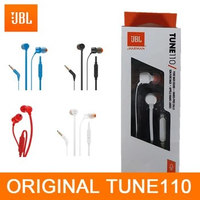 JBL T110 Wired Earphone 3.5mm with Mic in-ear Headphones For Xiaomi Samsung Cellphone Headsets 1.2M Earbuds