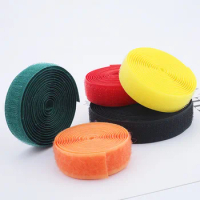 1M/Pair 2cm Wide Colourful Hook and Loop Fastener Tape Auto Adhesive Clothing Shoes Hat Bag Sewing Accessories DIY Craft No Glue