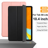 Flip Tablet Case For Samsung Galaxy Tab S6 Lite 10.4'' 2020 2022 2024 P610 Funda PU Leather Smart Cover For SM-P613 P620