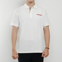 Polo BURBERRY HARTFORD BEIGE WHITE POLO 100% ORIGINAL Size XXL