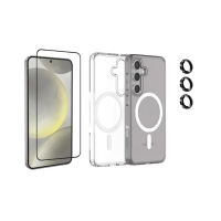 【MAXIA】磁吸殼+螢幕保貼+鏡頭貼 Samsung Galaxy S24 超保護組