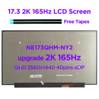Original 17.3" QHD2K 165Hz Laptop LCD Screen NE173QHM-NY2 Fit NE173QHM NY3 NY4 NY5 100%sRGB Gaming Display 2560x1440 40pins eDP
