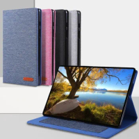 Case For Samsung Galaxy Tab S6 T860 T865 2019 10.5 inch Fabric Leather Cover Soft TPU Stand For Galaxy SM T860 T865 Case Shell