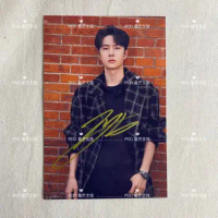 Wang Yibo's personally signed promotional photo, 6-inch non printed gift for friends and classmates Personal Collections