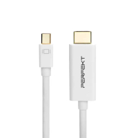 【PERFEKT】Mini DisplayPort 轉HDM 超畫質影音訊號轉接器 筆電 Macbook 顯卡 電腦螢幕 200cm 2公尺 MD-H02