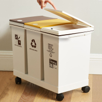 家用垃圾桶 麥寶隆家用帶蓋垃圾桶高級簡約可移動大容量按壓式分類垃圾桶