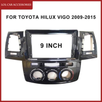 LCA 9 Inch Fascia For Toyota Hilux Vigo 2009-2015 Radio Car Android MP5 Player Casing Frame 2 Din Head Unit Stereo Dash Cover