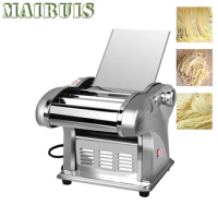 Stainless Steel Pasta Maker Machine Manual Cutting Adjustable Thickness Dough Fresh Noodle Pasta Maker Machine Kitchen Tools
