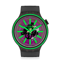 Swatch BIG BOLD光譜系列手錶 PINK TASTE 亮彩粉紅-47mm